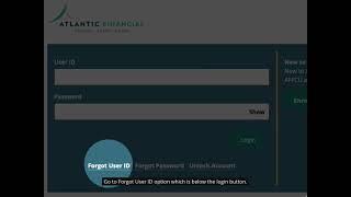 AFFCU Digital Banking Help - Forgot User ID
