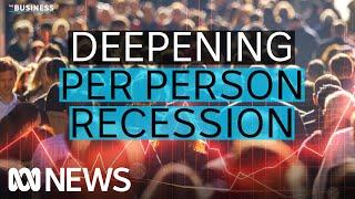 Australias economy plunges deeper into per person recession  The Business  ABC News