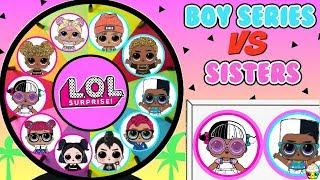 LOL Surprise BOY Series VS Sisters Spinning Wheel Game Fun Surprises