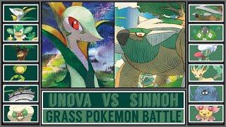 UNOVA vs SINNOH  Grass Pokémon Battle SERPERIOR vs TORTERRA