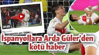  İspanyollara Arda Gülerden kötü haber #realmadrid