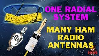 Single Ground Radial System for ALL Your Portable Antennas  POTA SOTA Back Yard Portable