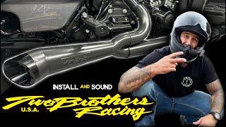 TWO BROTHERS RACING 2-1 SHORTY Install for Harley Davidson M8