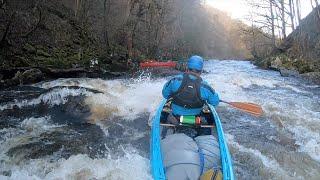 Reading the River  Three White Water moves in Canoe on the Afon Vyrnwy Wales