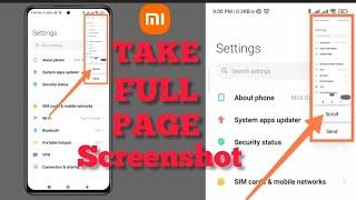 How to Take Long Scrolling Screenshot in Xiaomi Redmi Note 10 Pro Max