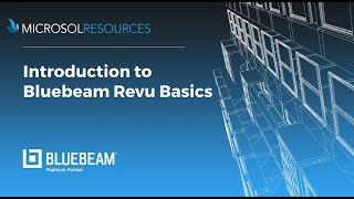 Introduction to Bluebeam Revu Basics