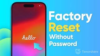 2024 How to Factory Reset Your iPhone without Password️  iOS 151617  3 Ways