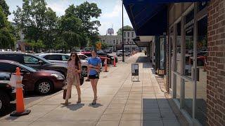 4k Walking through downtown Bowling Green Kentucky- United States