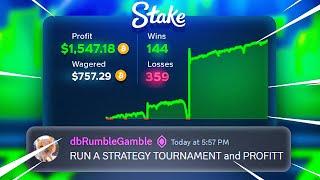 I ran a STAKE STRATEGY TOURNAMENT and IT PAID BIG