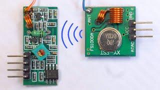 433MHz RF wireless modules from eBay transmitter and receiver