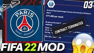 OMG WE GOT SACKED FOR DOING THIS - FIFA 22 PSG Career Mode Modded EP3