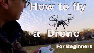 How to Fly a Quadcopter Drone Lesson 1 For Beginners