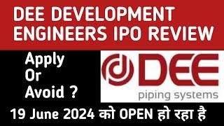 DEE Development Engineers IPO Review  GMP today  Dee Development Engineers Ipo Details