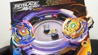 EVO ELITE CHAMPIONS PRO SET  Beyblade Burst Pro Series Unboxing & Test Battles