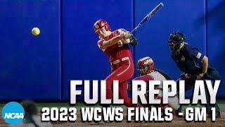 Oklahoma vs. Florida State 2023 Womens College World Series Finals Game 1  FULL REPLAY