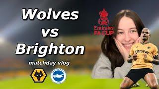 LEMINA SENDS WOLVES THROUGH TO THE FA CUP QUARTER FINAL  Wolves vs Brighton 1-0 Matchday Vlog