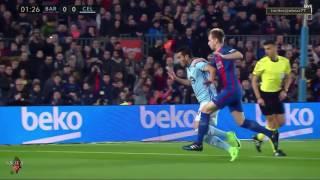 #الجولة_26 مباراة برشلونة وسيلتا فيغو كاملة الدوري الاسباني حفيظ دراجي04-03-2017-HD