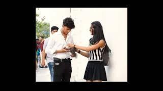 giving girls phone number in her phone prank l mobile to steal  prank reation video romantic prank