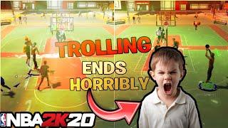 I IGNORED A NOOB UNTIL THEY STARTED CRYING NBA 2K20 TROLLING FUNNY