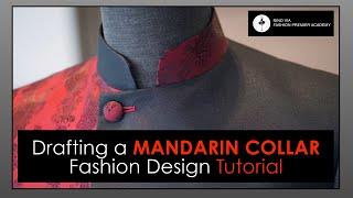 Mandarin Collar Tutorial How To Draft a Mandarin Collar Easy Step-by-Step Drafting Guide.