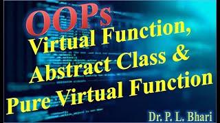 OOPs Lec 16 Virtual Function Abstract Class & Pure Virtual Function