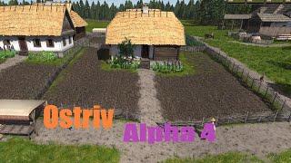 Ostriv Alpha 4 game play  Ep16 patch 2 flax bee hives and wagon sheds