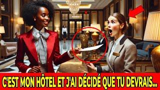  FEMME NOIRE MILLIONNAIRE EST HUMILIÉE PAR UNE RÉCEPTIONNISTE MAIS ENSUITE ELLE ACHETE LHÔTEL...