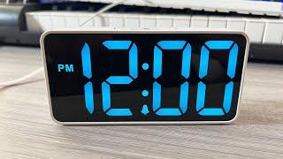 DreamSky Compact Digital Alarm Clock White & Blue - User Review