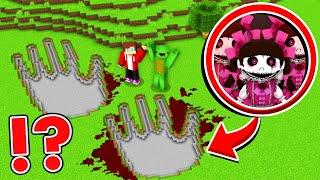 Maizen Found SCARY DOLL FOOTPRINTS in Minecraft - Parody Story JJ and Mikey