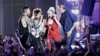 Alicia Keys Miley Cyrus Adam Levine and Blake Shelton _ Dream On _ The Voice Season 11