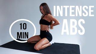 10 MIN INTENSE ABS WORKOUT AT HOME  FLAT BELLY