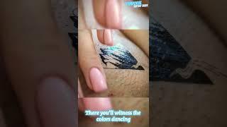 SHORTS TEMPORARY TATTOO  Magic tattoo Alpine Mountains ️ #tattoo #tattoosticker #temporarytattoo