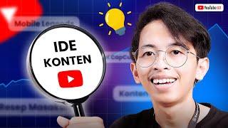  IDE KONTEN TANPA BATAS  Cara Gampang Riset Ide Konten YouTube - YouTube 101