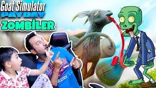 ÇILGIN KEÇİ ZOMBİLERE KARŞI  GOAT SIMULATOR PAYDAY OYNUYORUZ