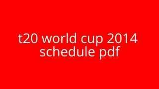 t20 world cup 2014 schedule pdf
