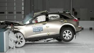 2003 Infiniti FX moderate overlap IIHS crash test