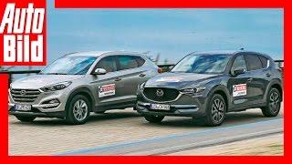 Neuer Mazda CX-5 vs Hyundai Tucson 2017 TestReviewFahberichtNeu