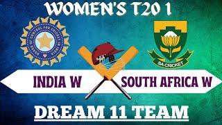 India W vs South Africa W  Jackpot Match   100% Sure Winner  Key Players  Dream 11 Team 