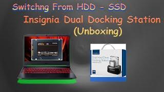 Switching a HDD Hardrive to a SSD Windows 10Insignia hard drive Docking Station Unboxing