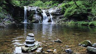 Native American Flute Music Water Sounds 2 Hz Binaural Beat Nighttime Sounds of Crickets Chirping