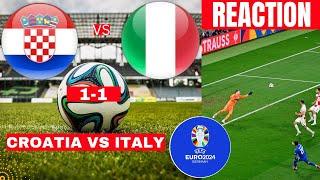 Croatia vs Italy 1-1 Live Stream Euro 2024 Football Match Today Score Commentary Highlights en Vivo