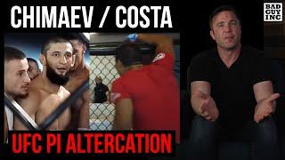 Khamzat Chimaev  Paulo Costa UFC PI Altercation