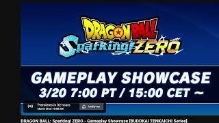 DRAGON BALL SPARKING ZERO TRAILER 3 &  GAMEPLAY SHOWCASE ANNOUNCEMENTWDATE & TIME