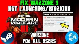 How to fix Warzone 3 Crashing & Not Launching  Easy FIX  - *NEW UPDATE*