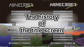 Minecraft The history of the title screen in 2010 - 2023