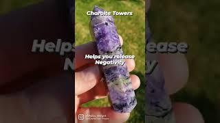  Charoite Towers   Charoite is one of nature’s best dream stones and illuminators.