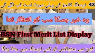 43 nursing colleges first merit list display  Classes Start  zohranbsn