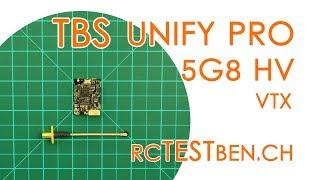 TBS Unify PRO 5G8 HV FPV VTx RF Power Testing 25  200  500  800mW 40CH FPV VTx - RCTESTBEN.CH