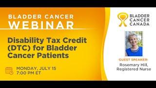 Disability Tax Credit For People with Bladder Cancer