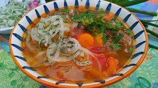 Узбекская ШУРПА  Ozbekcha qaynatma shurva  Uzbek boiled soup